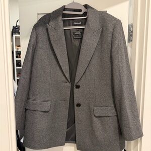 Madewell Grey Italian Made Blazer